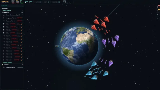 After a battle over Earth, the camera follows the war across the solar system to a battle over Europa.