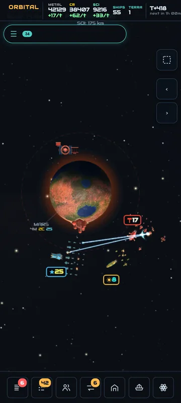 The battle over Mars on a phone.
